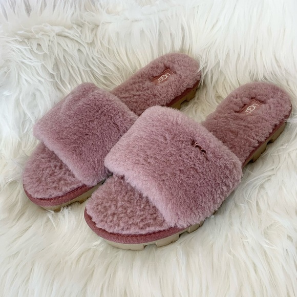 UGG Shoes - UGG Cozette Sheepskin Slide Slippers EUC